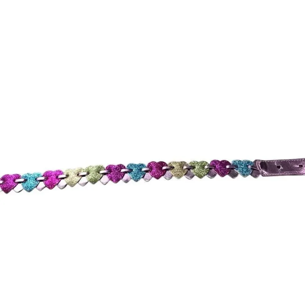 Girls sparkle heart belt 26